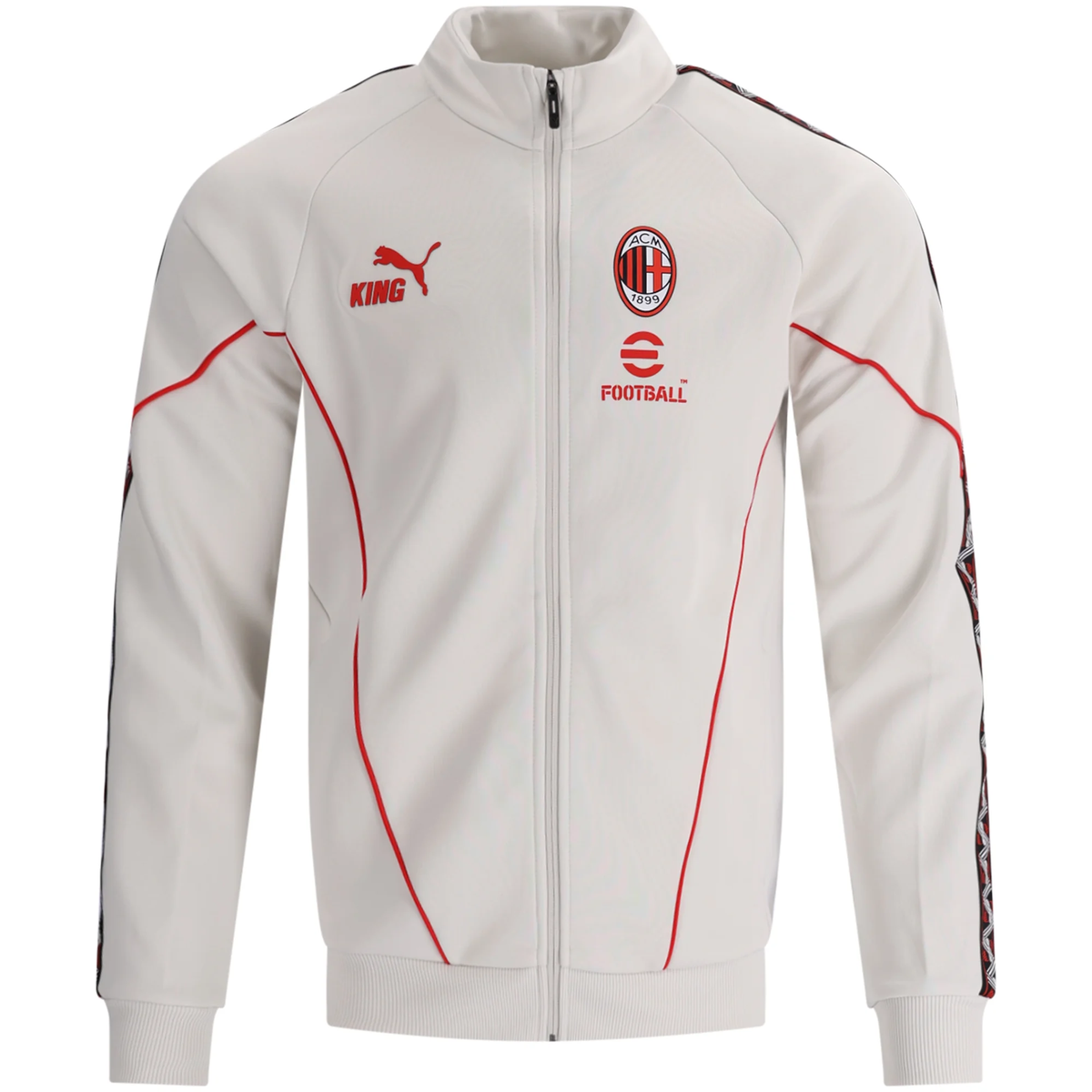 Puma Mens AC Milan King Anthem Jacket 26/27 (Vapor Gray/Red)