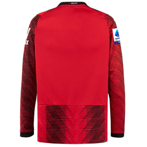 Puma AC Milan Long Sleeve Home Jersey w/ Serie A Patch 23/24 (Red/Puma Black)