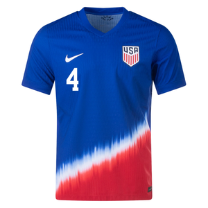 Nike United States Match Authentic Tyler Adams Away Jersey 24/25 (Old Royal/Sport Red/White)