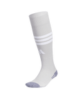 adidas 3 Stripe Hoop 2 OTC Soccer Socks (Team Light Grey/White)