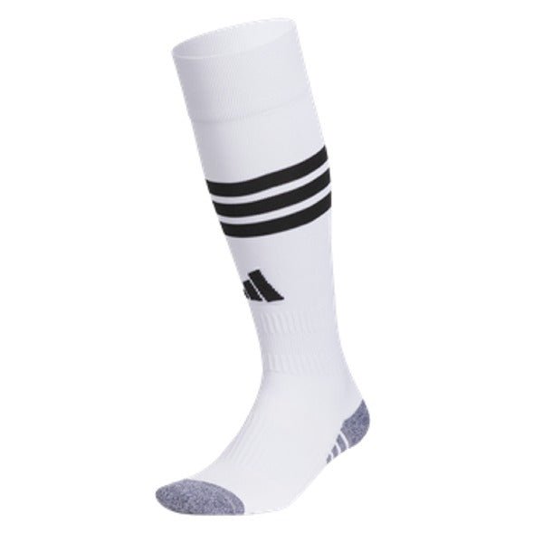 adidas 3 Stripe Hoop 2 OTC Socks (White/Black) | SoccerWearhouse