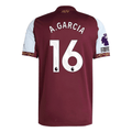 adidas A. Garcia Men's Aston Villa Home Jersey 25/26 w/ NRFR + EPL Patches (Maroon/Blue)