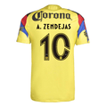 adidas A. Zendejas Men's Club America 25/26 Authentic Home Jersey (Yellow)