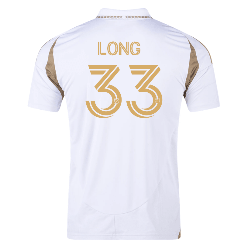 adidas Aaron Long LAFC Away Jersey 25/26 (White/Gold) | SoccerWearhouse
