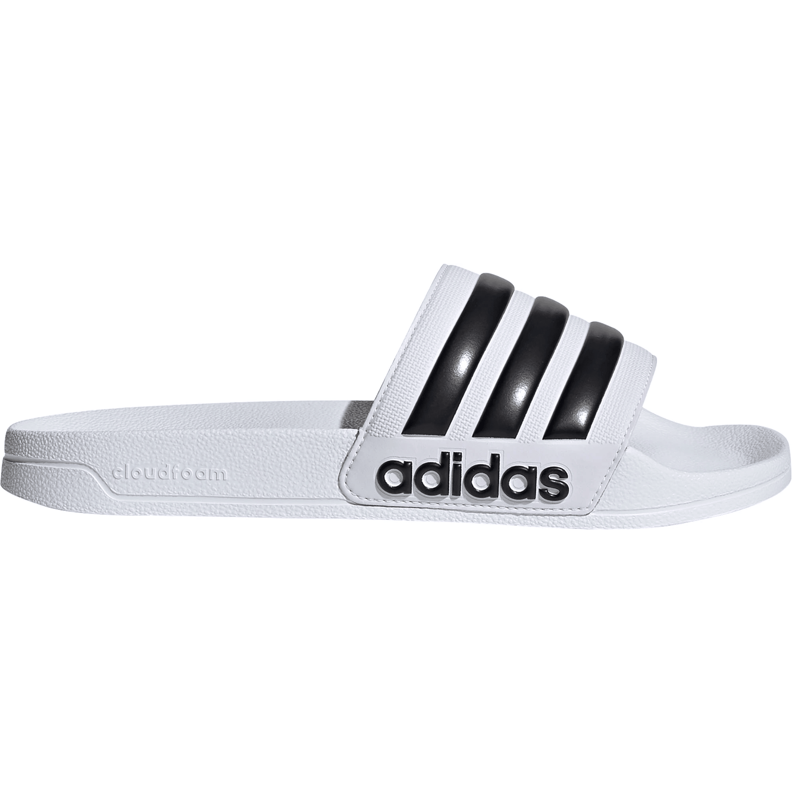 adidas Adilete Shower Sandal (White/Black) | SoccerWearhouse