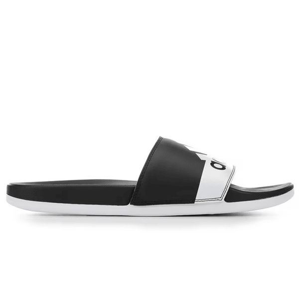 adidas Adilette Comfort Sandal (Black/White) | SoccerWearhouse