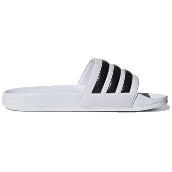 adidas Adilette Shower Sandal (White/Black) | SoccerWearhouse