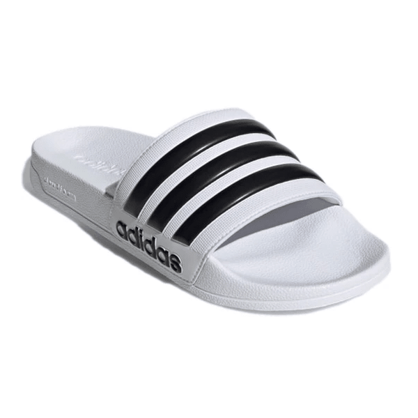 adidas Adilette Shower Sandal (White/Black) | SoccerWearhouse
