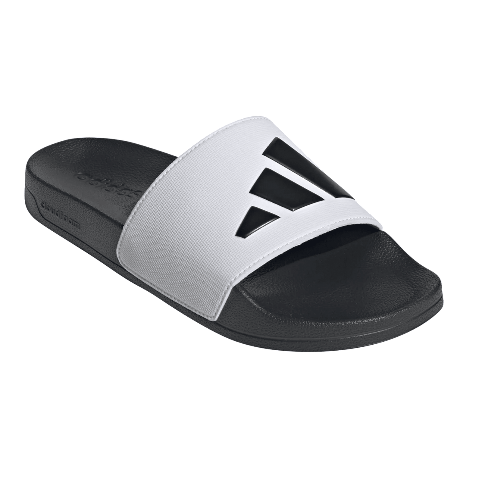 adidas Adilette Shower Slides (White/Black) | SoccerWearhouse