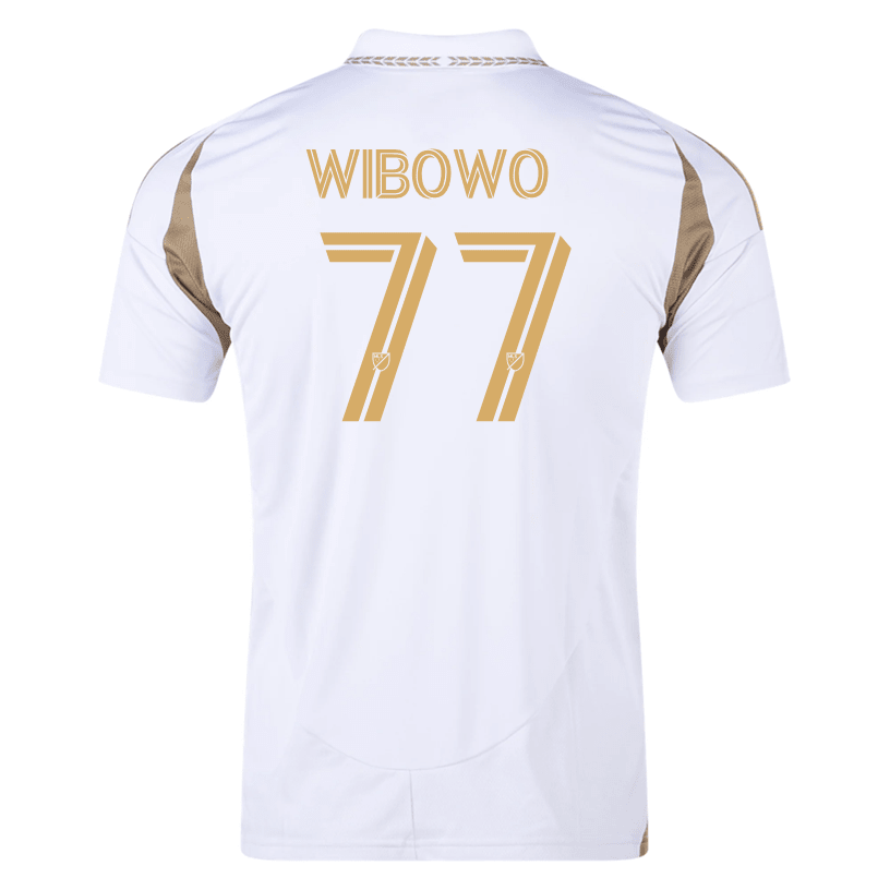 adidas Adrian Wibowo LAFC Away Jersey 25/26 (White/Gold) | SoccerWearhouse