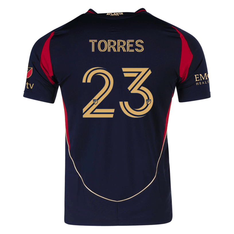 adidas Adyn Torres Atlanta United Authentic Home Jersey w/ MLS Patches 25/26 (Red/Black) | SoccerWearhouse
