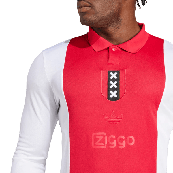 [値下げ！]adidas アヤックス Jersey L adidas Ajax 125th Anniversary Long Sleeve Jersey 25/26 (Red/White)
