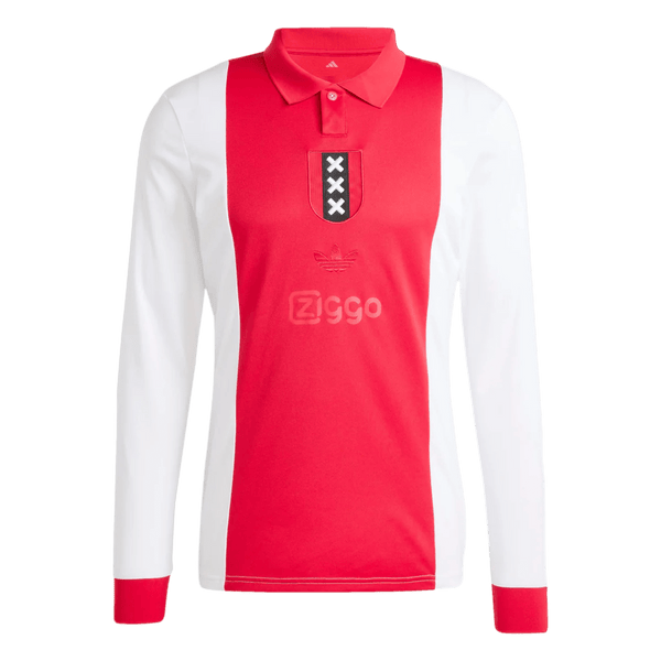 adidas Ajax 125th Anniversary Long Sleeve Jersey 25/26 (Red/White)