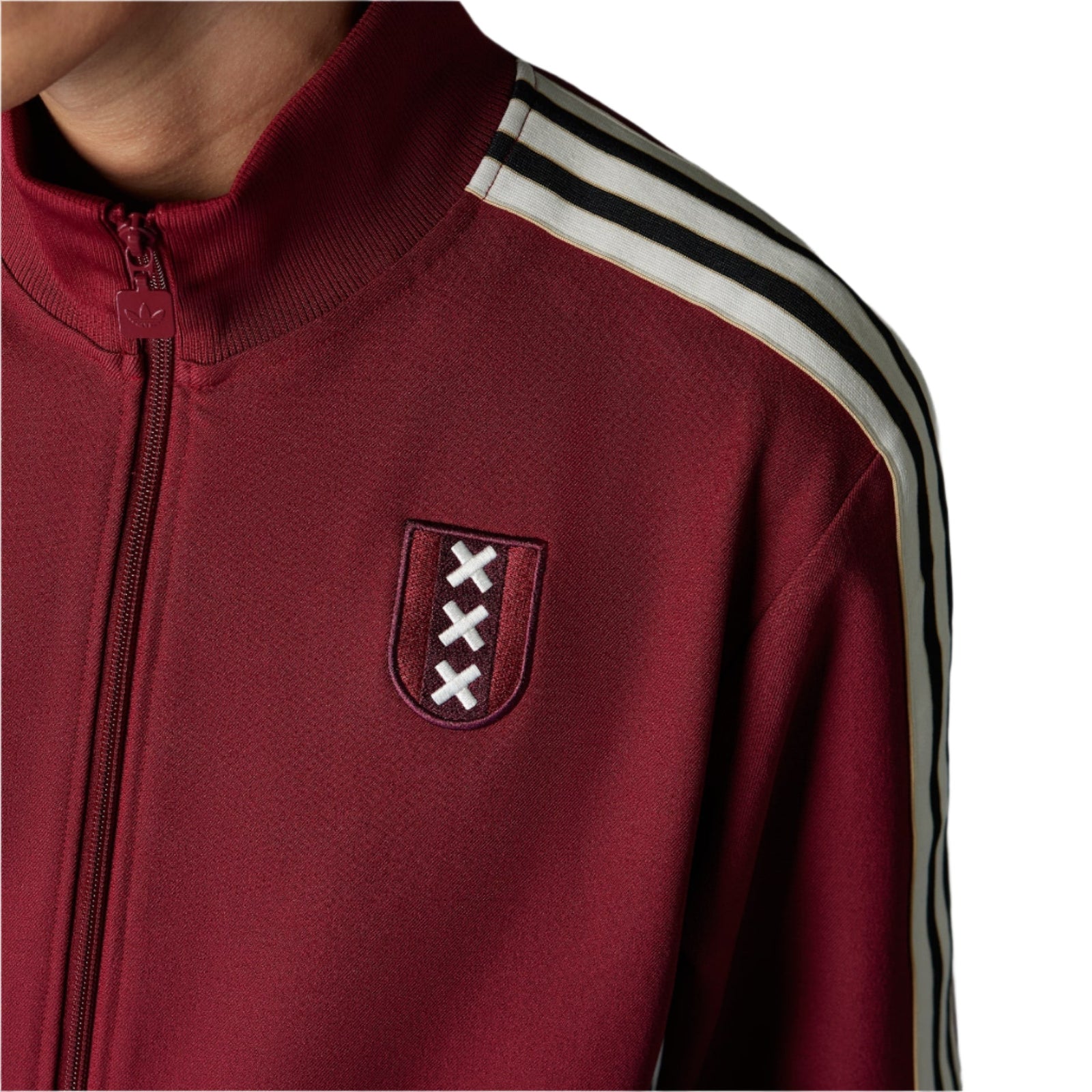 adidas Ajax 25/26 Anniversary Track Top Jacket (Burgundy) | SoccerWearhouse