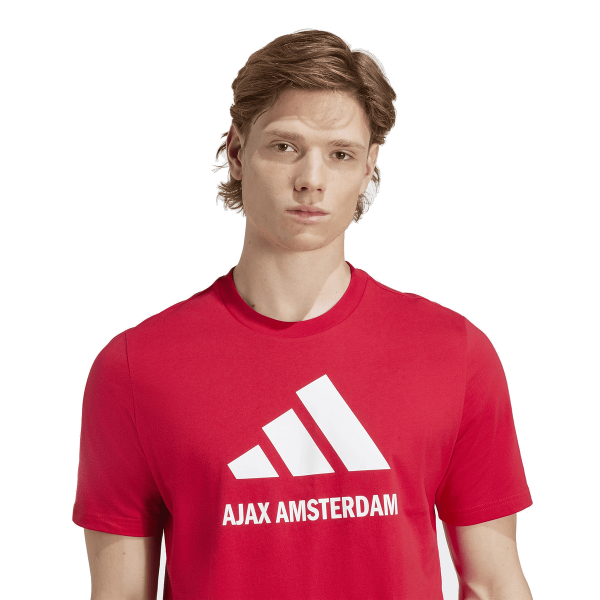adidas Ajax Amsterdam Season Graphic T-Shirt (Red/White) | SoccerWearhouse