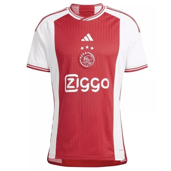 adidas Ajax Home Jersey 23/24 (White/Bold Red) | SoccerWearhouse