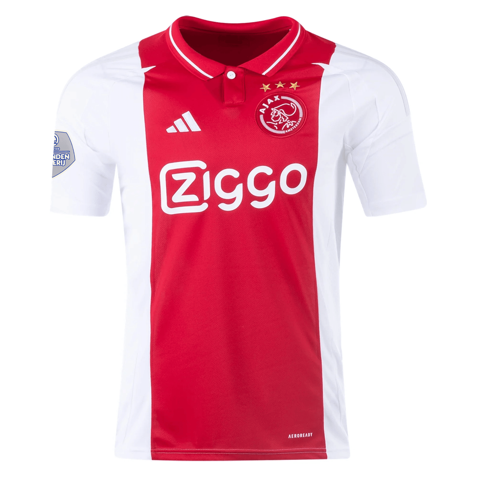 adidas Ajax Home Jersey w/ Eredivise Patch 24/25 (Red/White) | SoccerWearhouse