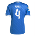 adidas Alaba Men's Real Madrid Third Jersey 25/26 w/ Champions League Patches (Blue/White)