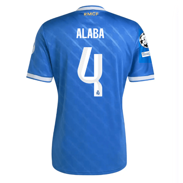 adidas Alaba Men's Real Madrid Third Jersey 25/26 w/ Champions League