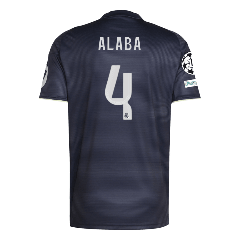 adidas Alaba Real Madrid 25/26 Away Jersey w/ Champions League Patches
