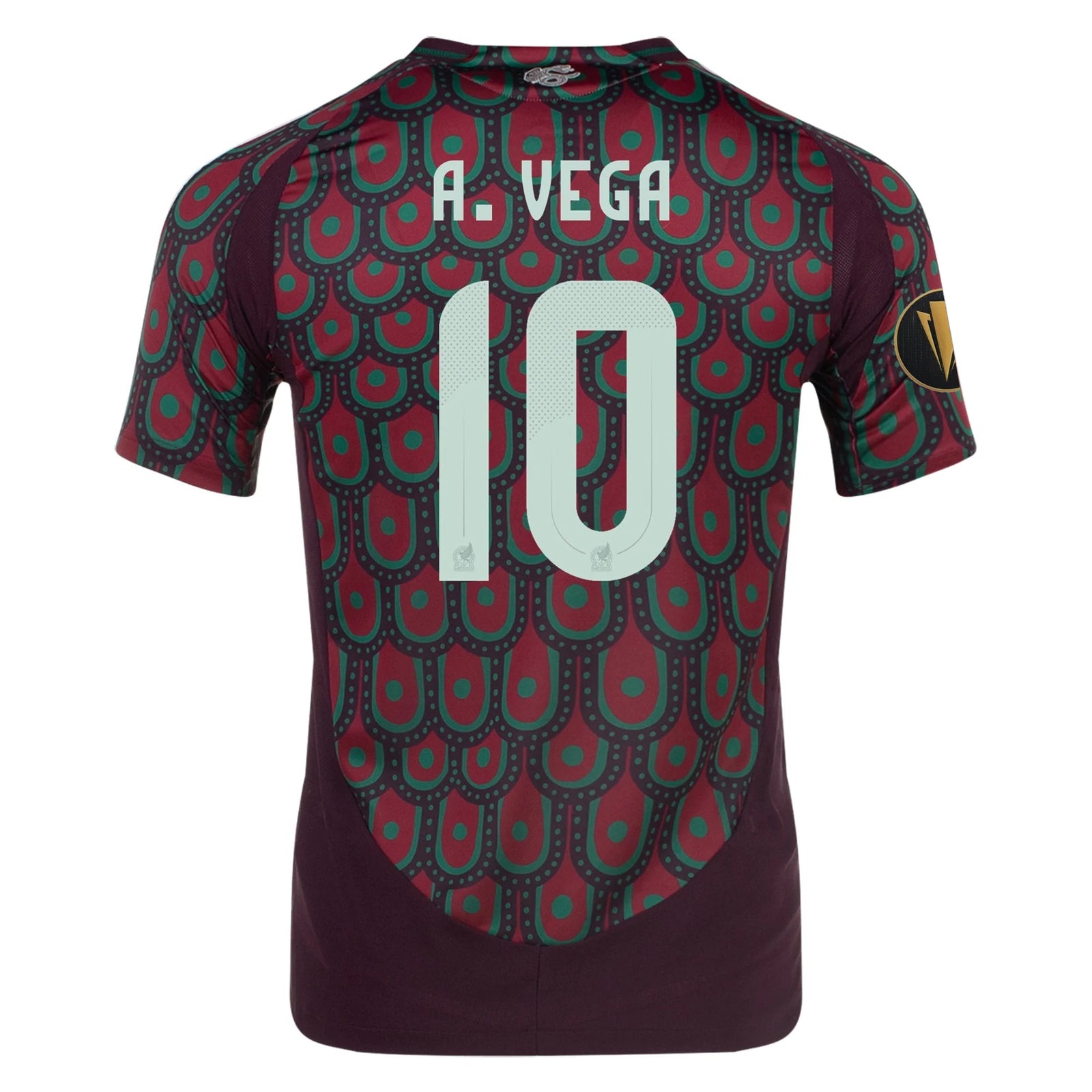 adidas Alexis Vega Mexico Authentic Home Jersey 24/25 w/ Gold Cup 2025 Patches (Multicolor) | SoccerWearhouse