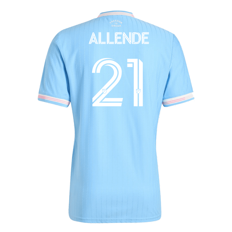 adidas Allende Inter Miami Authentic Third Jersey 25/26 (Blue/Pink) | SoccerWearhouse