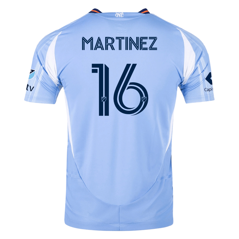adidas Alonso Martínez New York City FC Authentic Home Jersey 25/26 w/ MLS Patches (Bahia Light Blue) | SoccerWearhouse