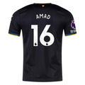 adidas Amad  Men's Manchester United Authentic Third Jersey 25/26 w/ NRFR + EPL Patches (Black)