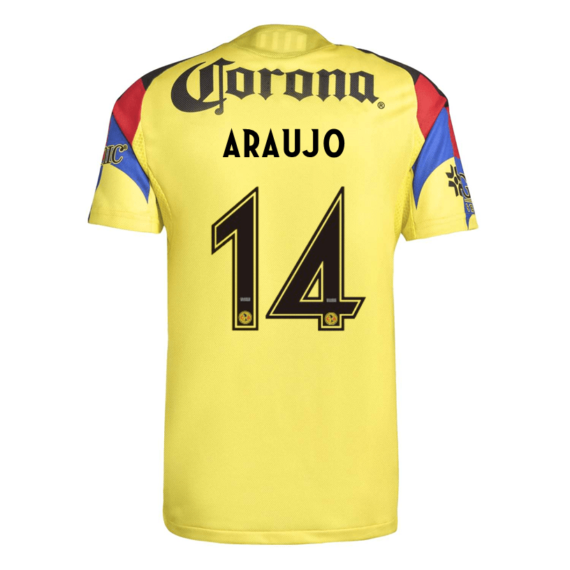 adidas Araujo Men's Club America 25/26 Authentic Home Jersey (Yellow) | SoccerWearhouse