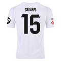 adidas Arda Güler Real Madrid Authentic Home Jersey w/ La Liga Patches 24/25 (White/Black)