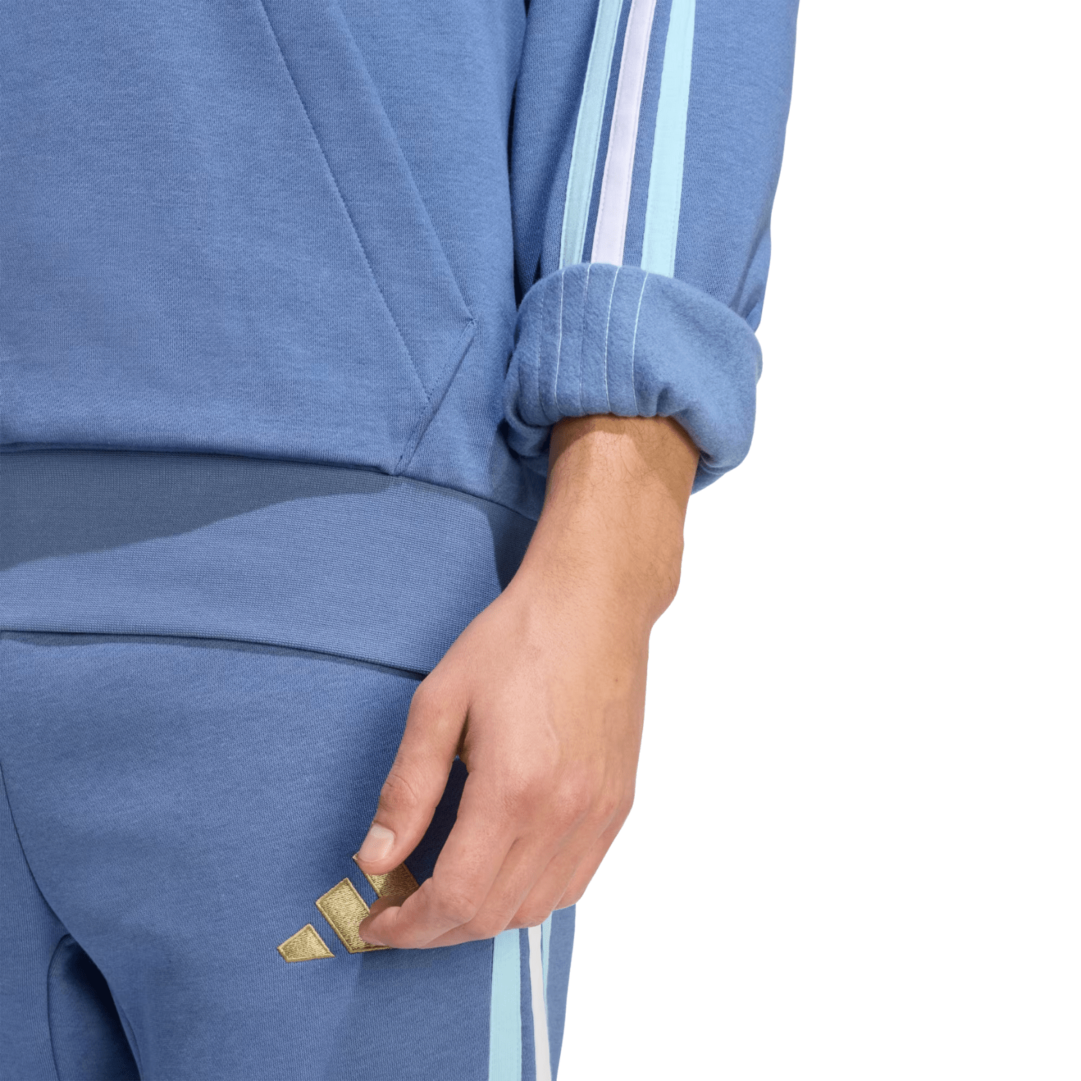 adidas Argentina 2026 DNA Fleece Hoodie (Crew Blue) | SoccerWearhouse