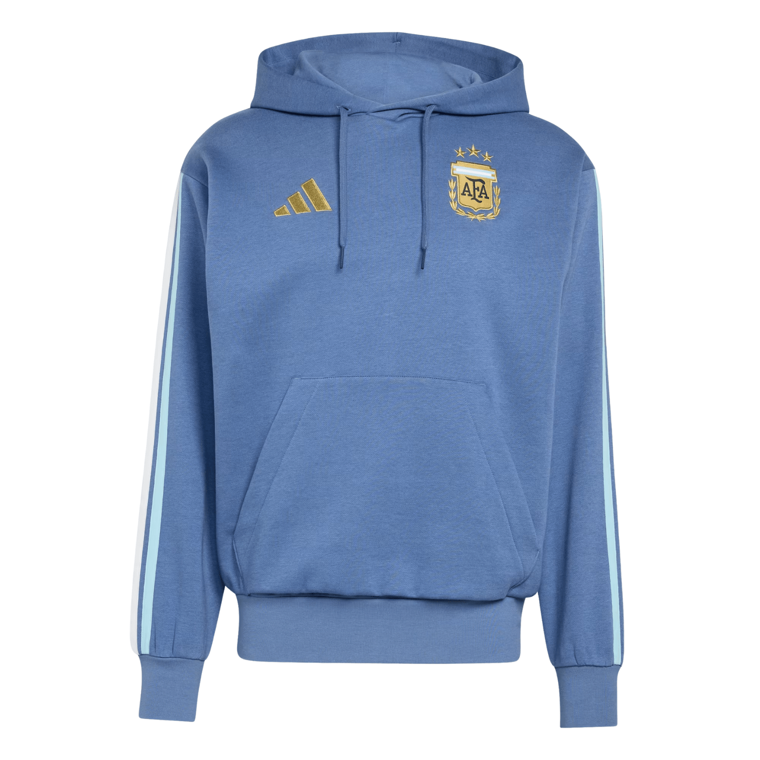 adidas Argentina 2026 DNA Fleece Hoodie (Crew Blue) | SoccerWearhouse