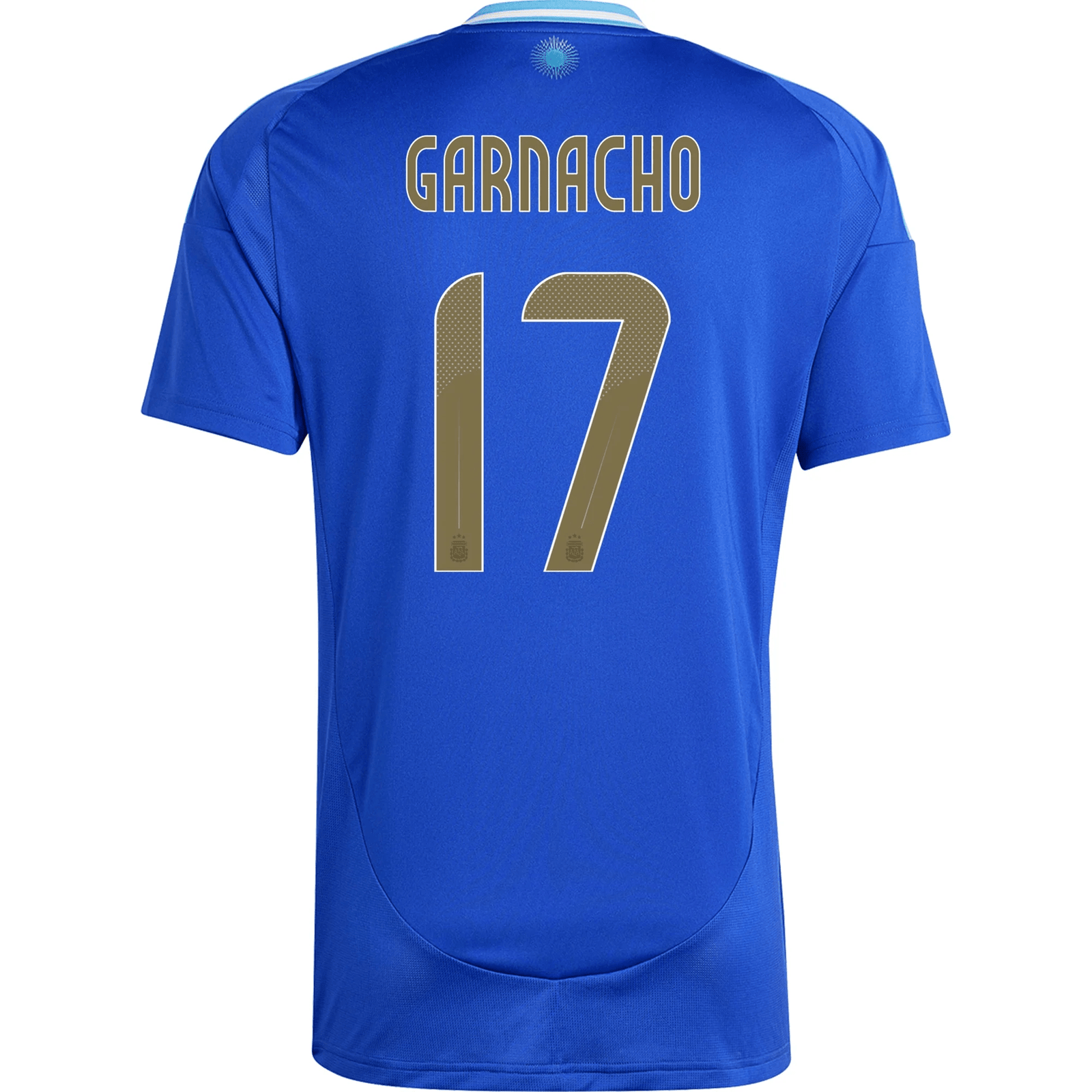 adidas Argentina Alejandro Garnacho Away Jersey 24/25 (Lucid Blue/Blue Burst) | SoccerWearhouse