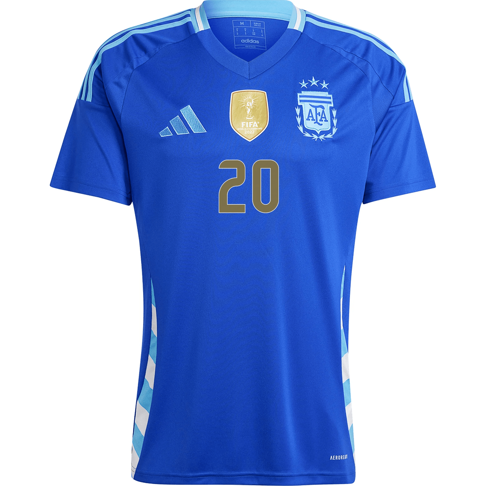 adidas Argentina Alexis Mac Allister Away Jersey 24/25 (Lucid Blue/Blue Burst) | SoccerWearhouse