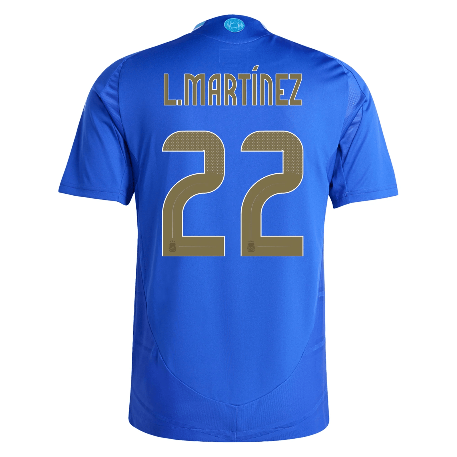 adidas Argentina Authentic Lautaro Martinez Away Jersey 24/25 (Lucid Blue/Blue Burst) | SoccerWearhouse