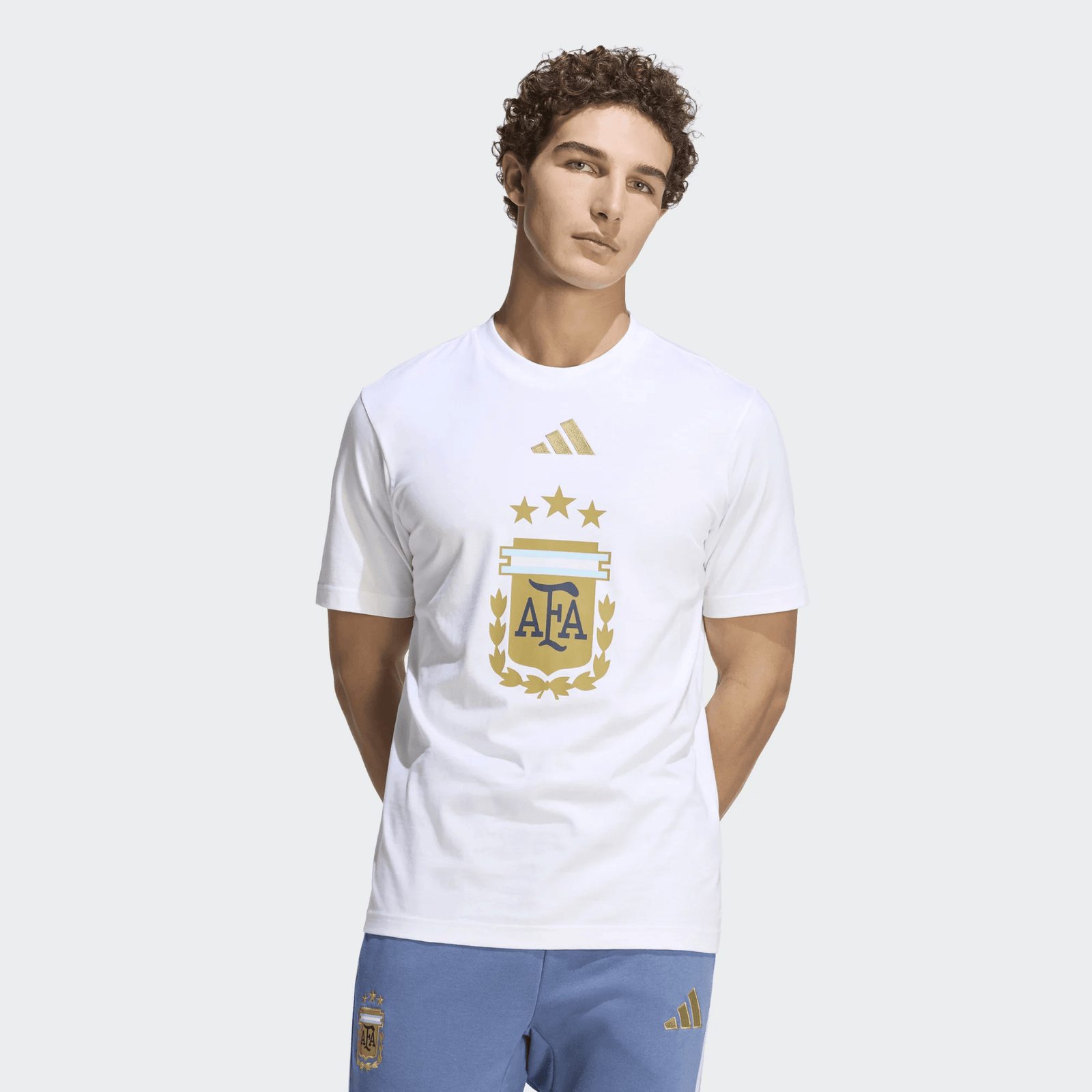 adidas Argentina DNA Graphic T-Shirt 25/26 (White) | SoccerWearhouse