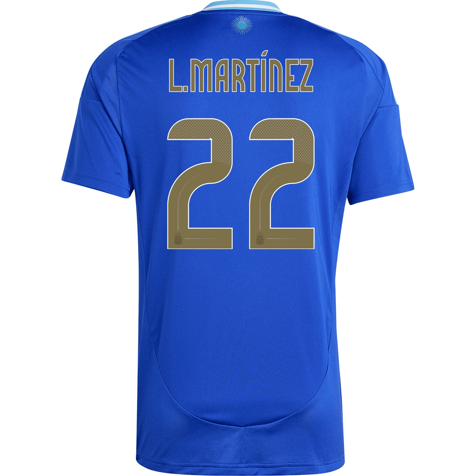 adidas Argentina Lautaro Martinez Away Jersey 24/25 (Lucid Blue/Blue Burst) | SoccerWearhouse