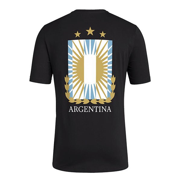 adidas Argentina Nation T-Shirt (Black) | SoccerWearhouse