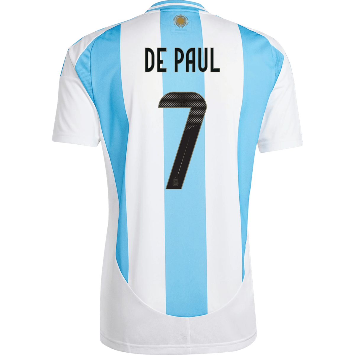 adidas Argentina Rodrigo De Paul Home Jersey 24/25 (White/Blue Burst) | SoccerWearhouse