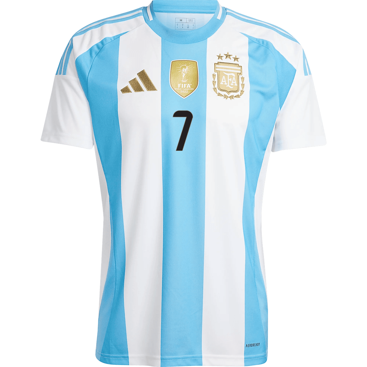adidas Argentina Rodrigo De Paul Home Jersey 24/25 (White/Blue Burst) | SoccerWearhouse