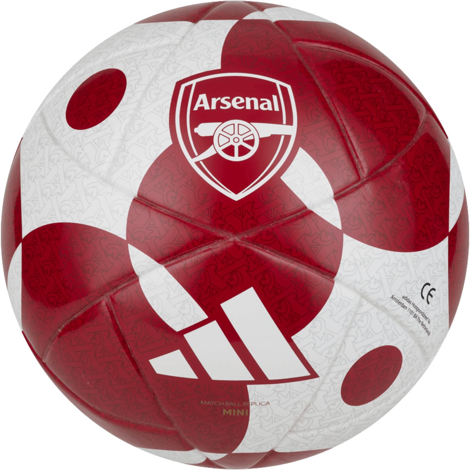adidas Arsenal 25/26 Club Home Ball (Red/White/Navy) | SoccerWearhouse