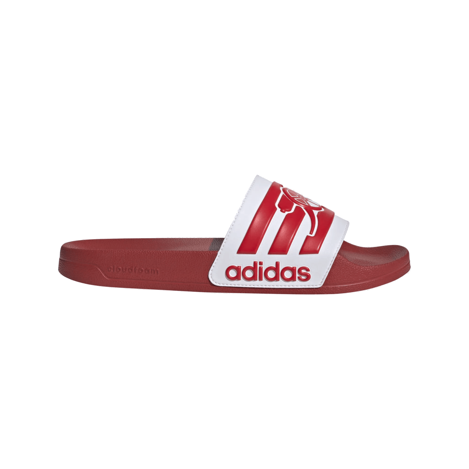 adidas Arsenal Adilette Shower Sandal (Red/White) | SoccerWearhouse