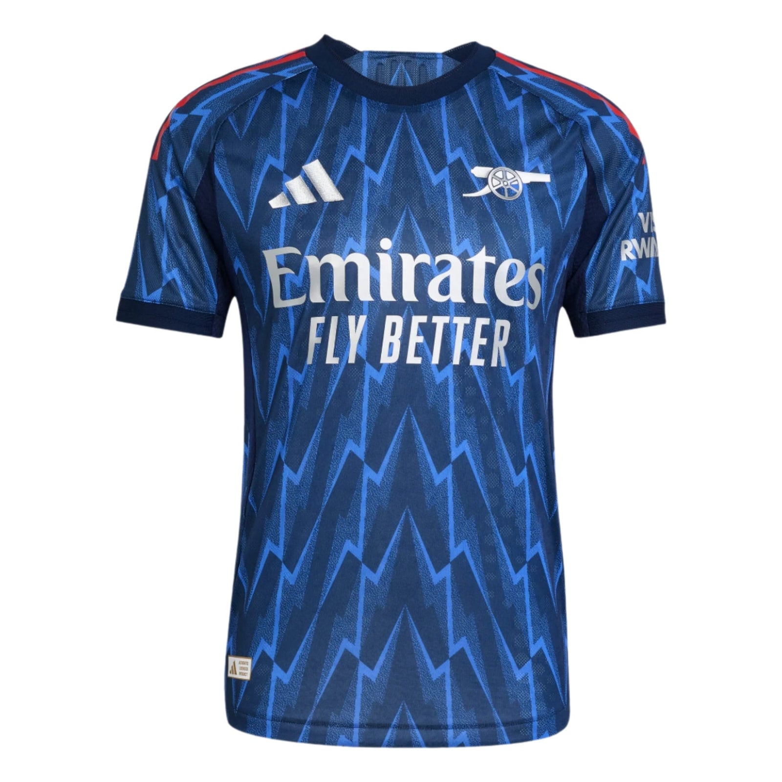 adidas Arsenal Authentic Away Jersey 25/26 (Indigo/Silver) | SoccerWearhouse