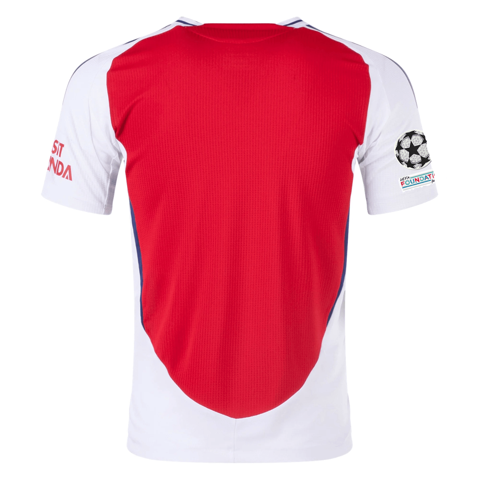 adidas Arsenal Authentic Oleksandr Zinchenko Home Jersey w/ Champions League Patches 24/25 (Better Scarlet/White) | SoccerWearhouse