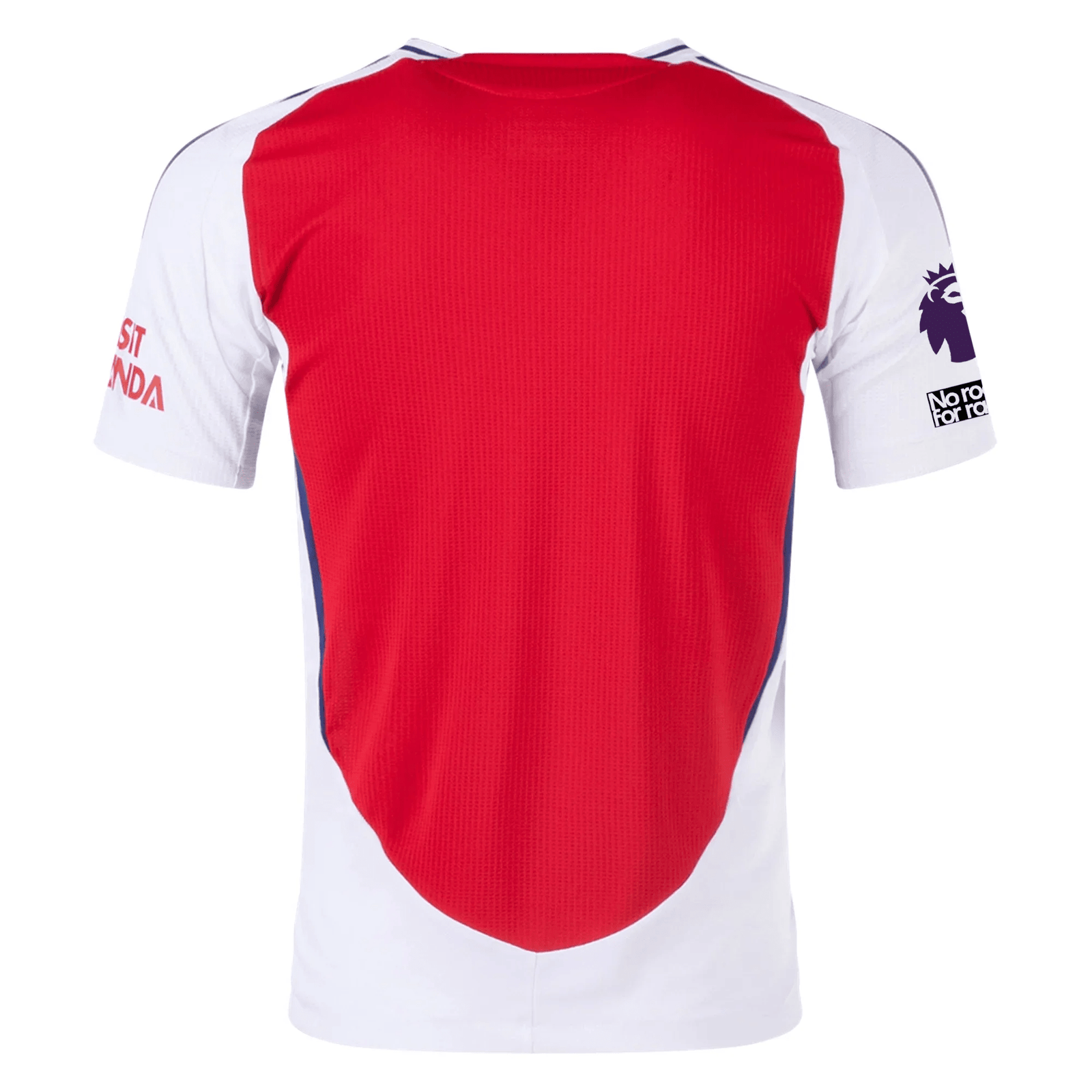 adidas Arsenal Authentic Home Jersey w/ EPL + No Room For Racism Patches 24/25 (Better Scarlet/White) | SoccerWearhouse