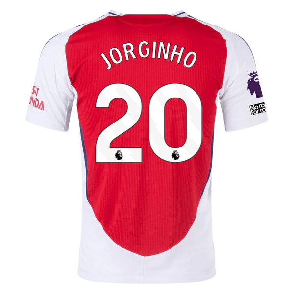adidas Arsenal Authentic Jorginho Home Jersey w/ EPL + No Room For Rac