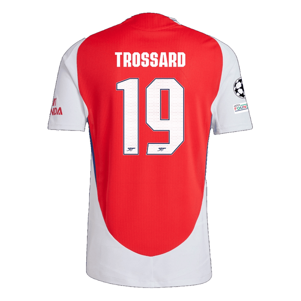 adidas Arsenal Authentic Leandro Trossard Home Jersey w/ Champions Lea