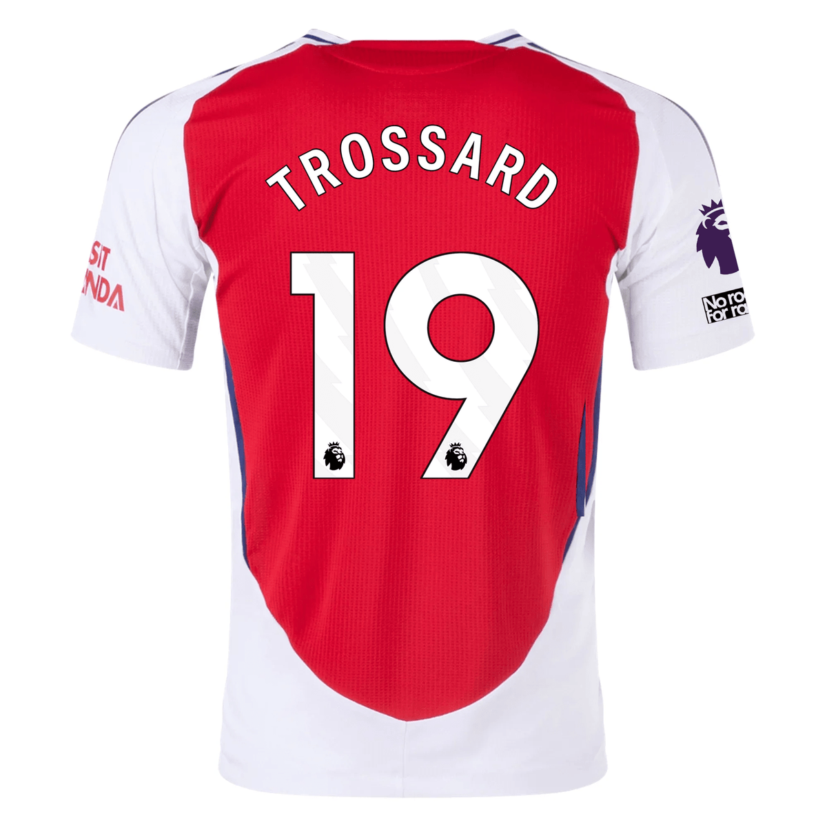 adidas Arsenal Authentic Leandro Trossard Home Jersey w/ EPL + No Room
