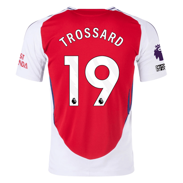 adidas Arsenal Authentic Leandro Trossard Home Jersey w/ EPL + No Room