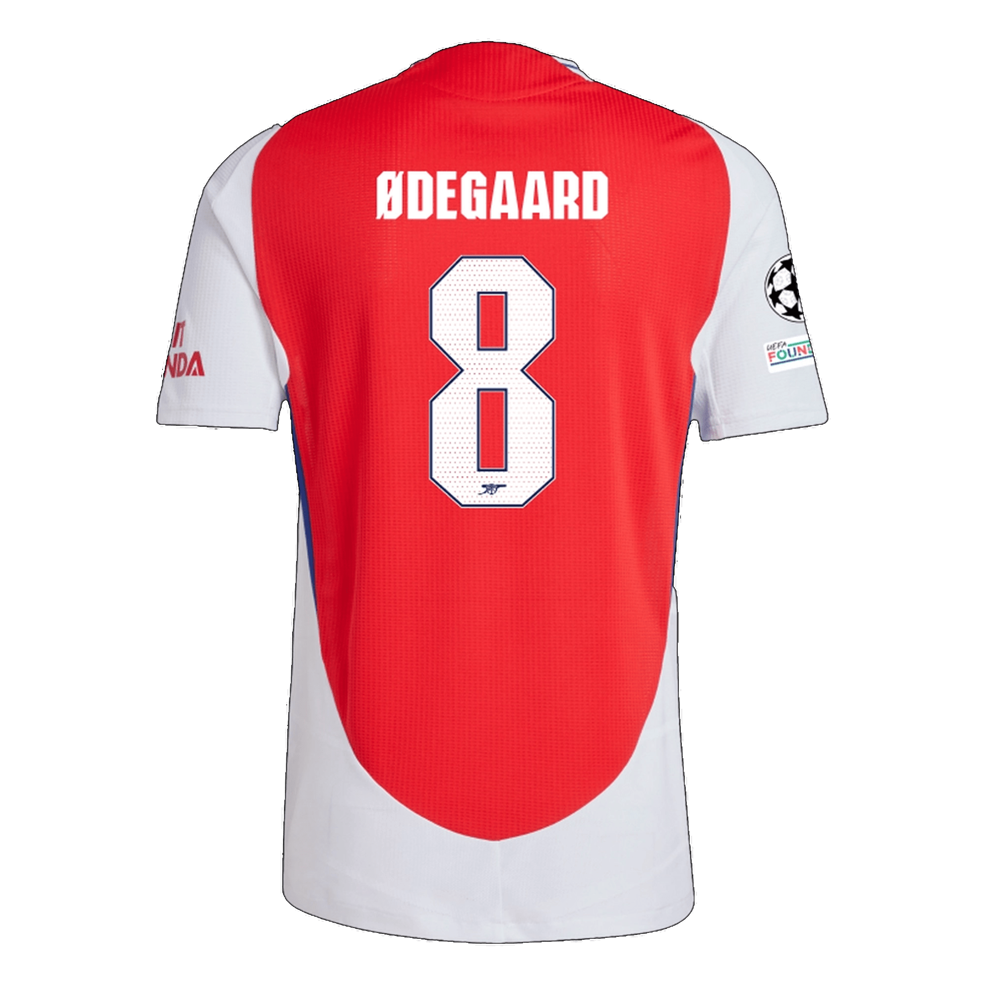 adidas Arsenal Authentic Martin Ødegaard Home Jersey w/ Champions Leag